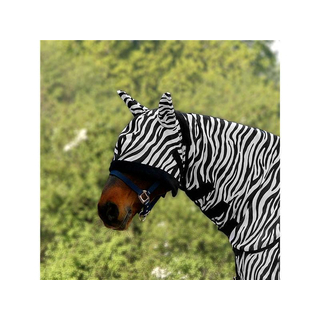 Fliegenmaske Zebra schwarz/wei SH