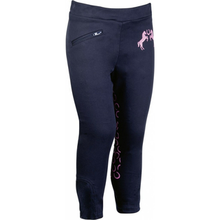 HKM Reithose Pink Pony Kinder-Reithose blau