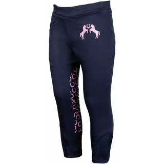 HKM Reithose Pink Pony Kinder-Reithose blau 122/128