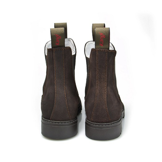 oboshoes KNGI Leder-Reitstiefelette darkbrown splt oiled 46